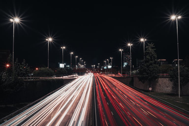 Site Speed Optimization: The Ultimate Guide to Boosting Website Performance & UX 4 Nighttime Traffic Long Exposure on City Highway